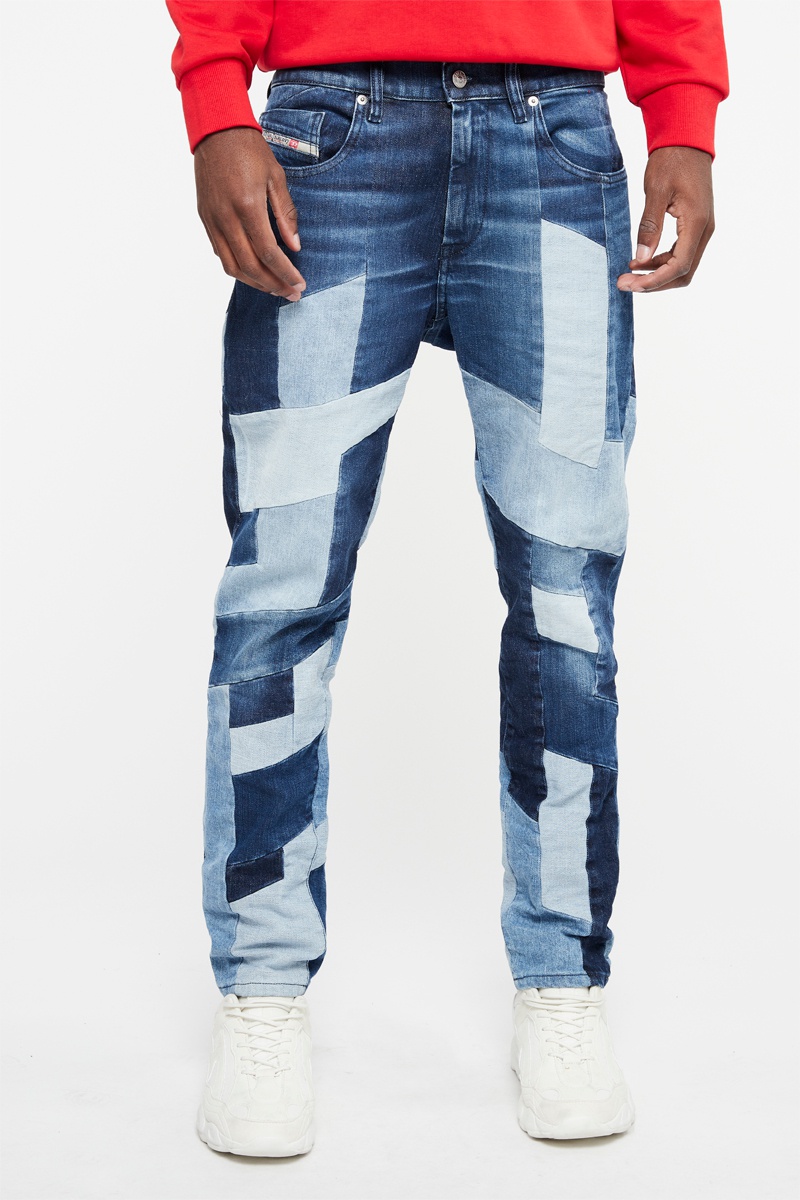 Jean droit Strukgr Bleu