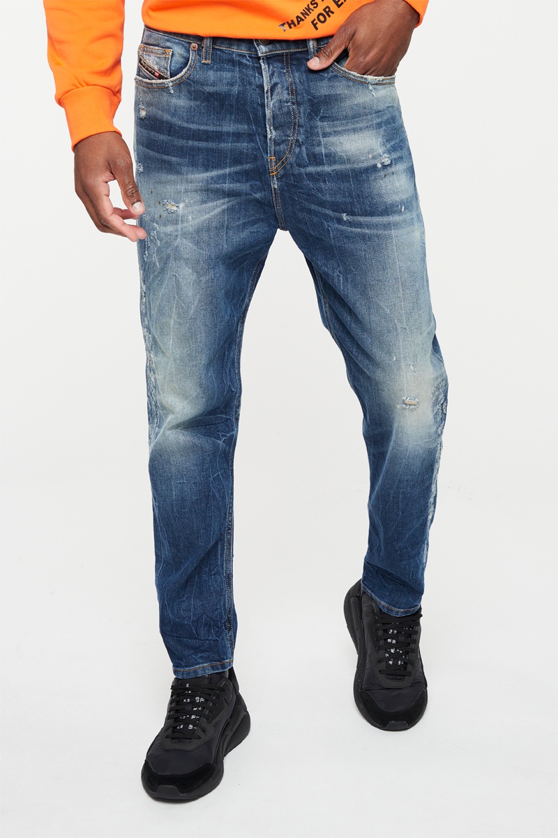 Jean droit Vider Bleu