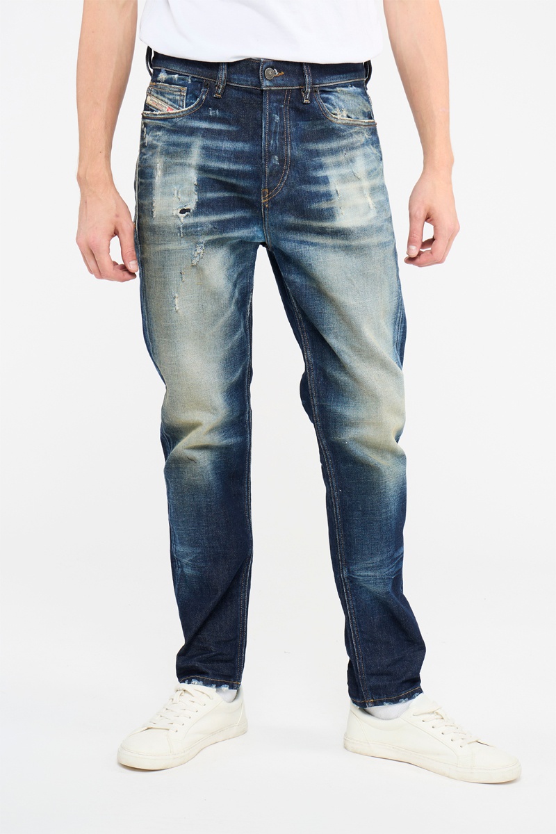 Jean droit Vider Bleu marine