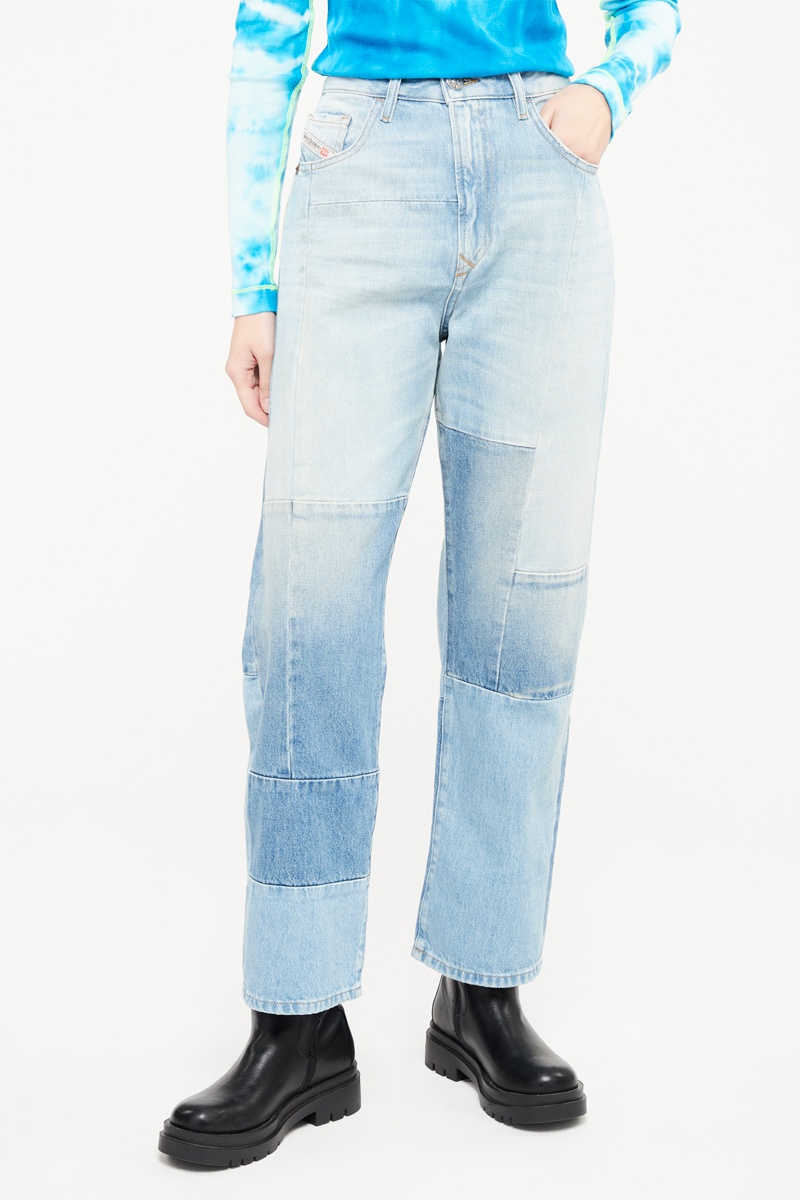 Jean droit Reggy-Go Blanc et ciel