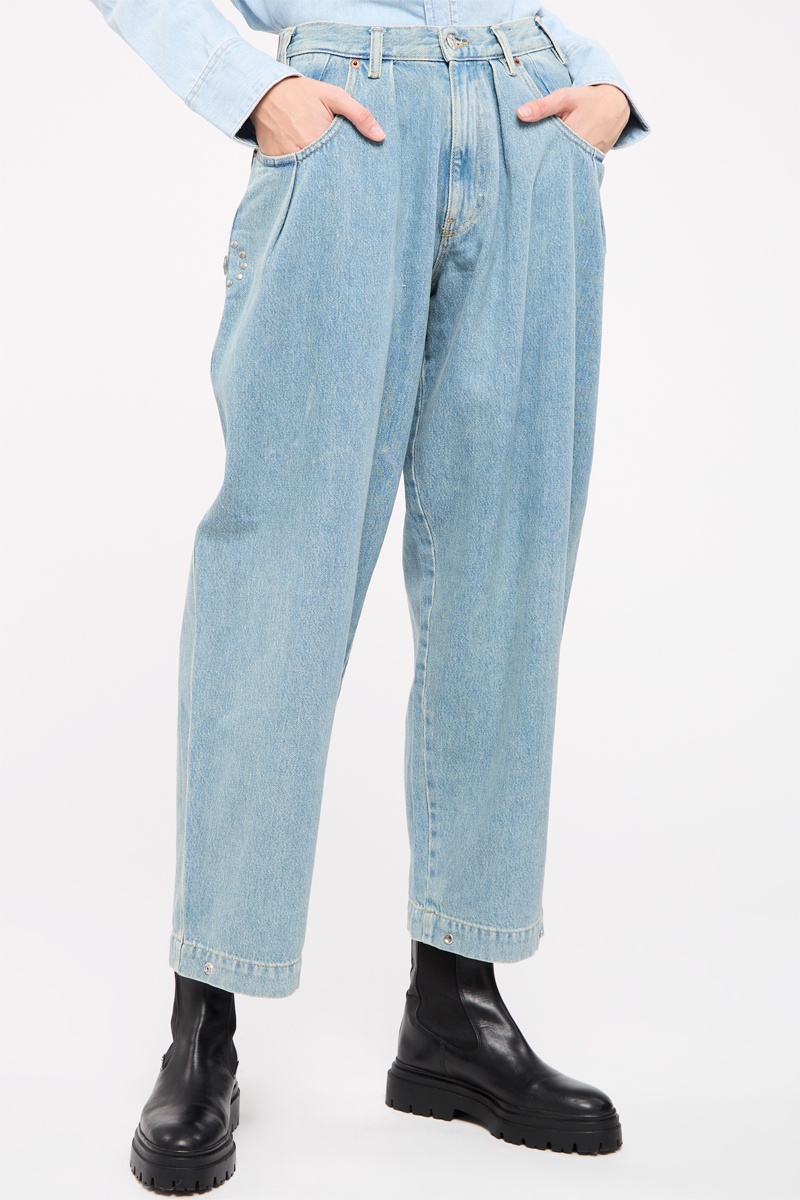 Jean mom Conciasp Bleu