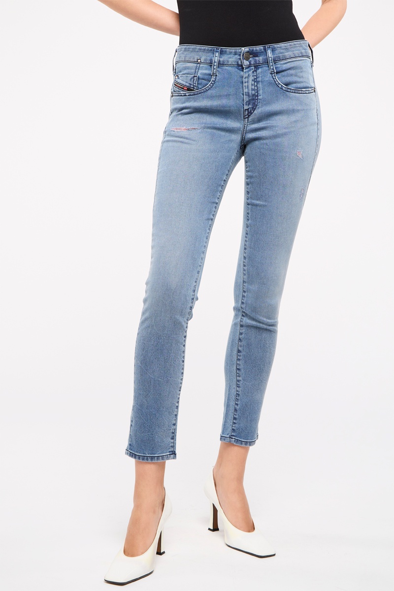 Jean slim 7/8 Olliene Ciel