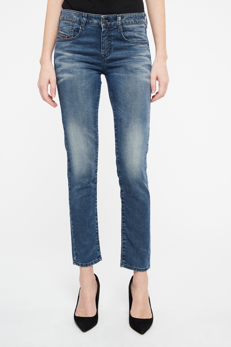 Jean slim 7/8 Olliene Bleu cobalt
