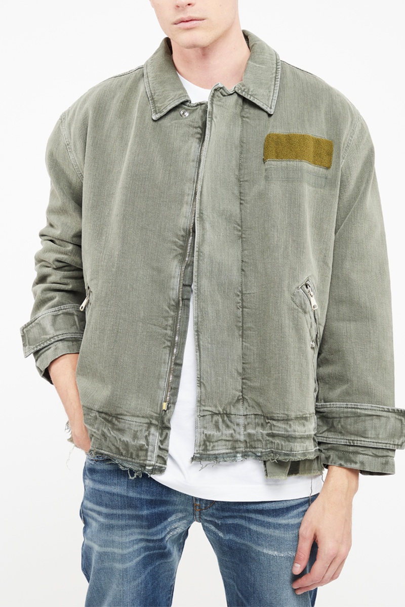 Veste en jean Georg Kaki