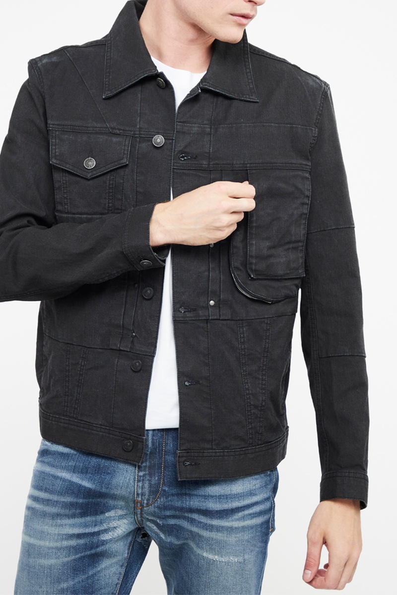 Veste en jean Cosnisne Noir