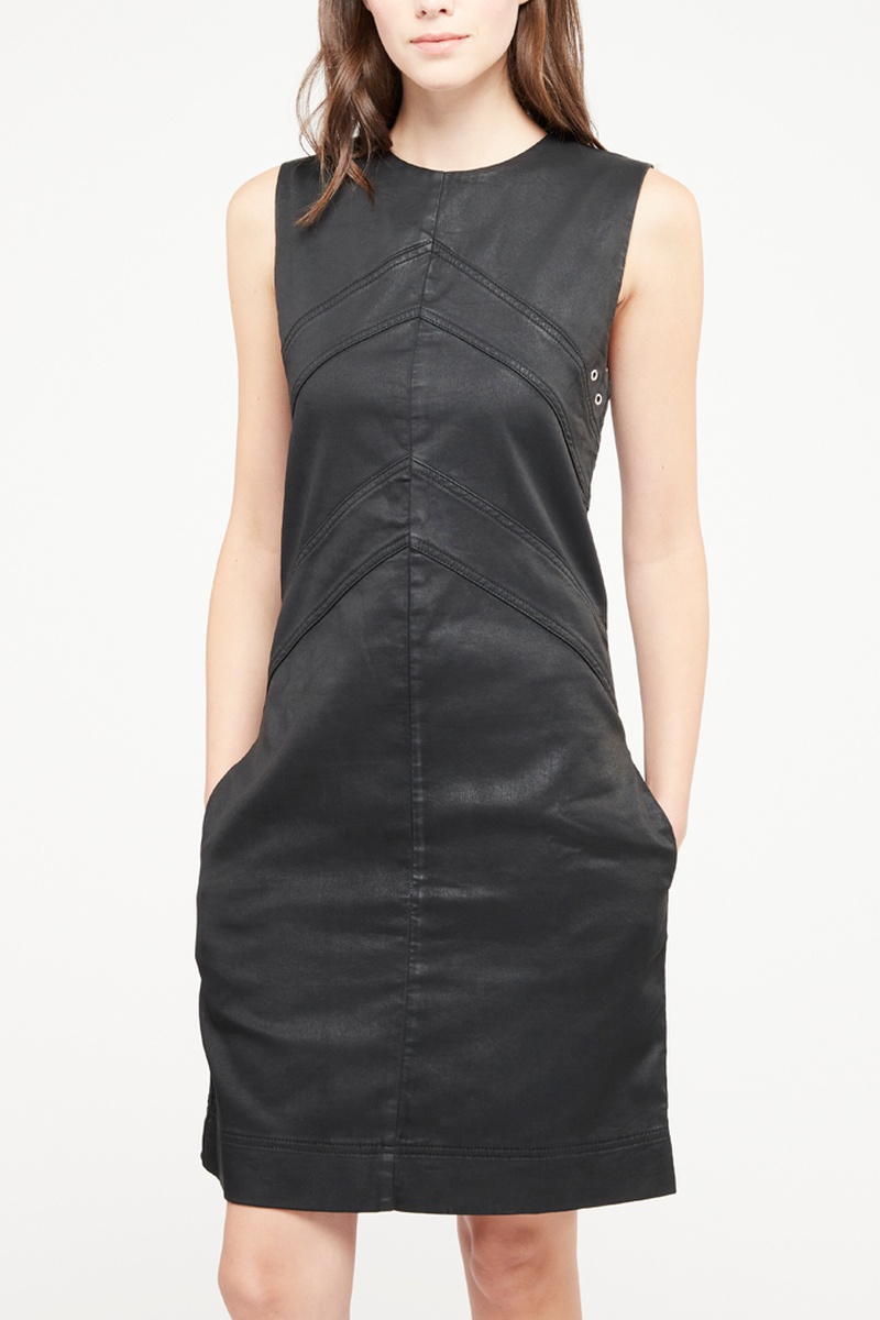 Robe droite Floor Noir