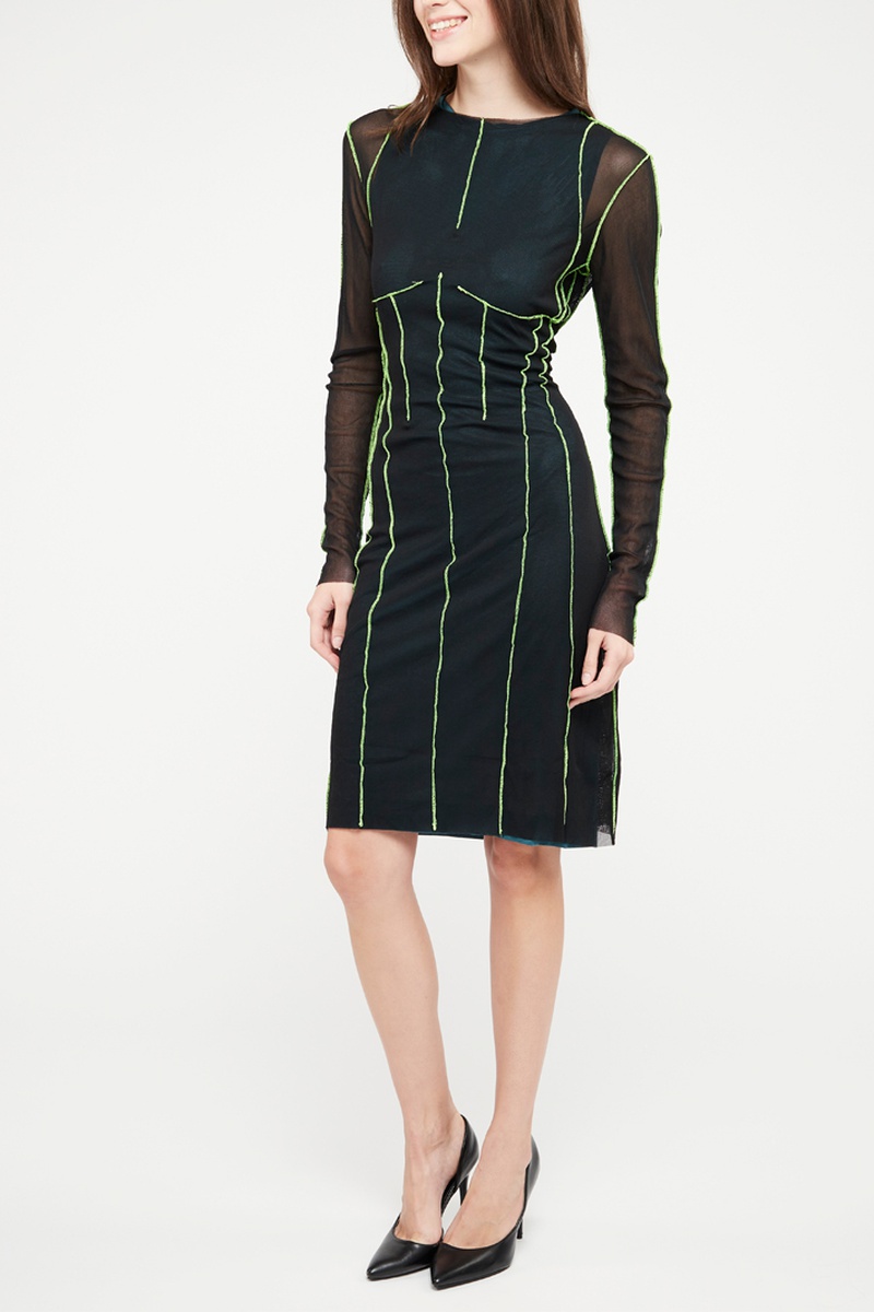 Robe droite Vina Noir