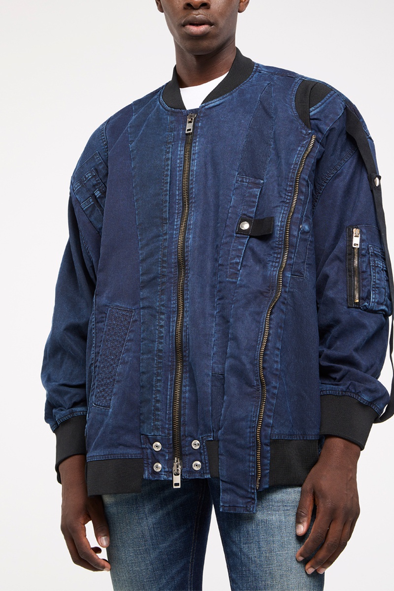 Bomber en jean Frankie Bleu