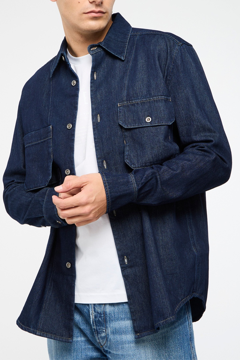 Surchemise en jean Worky Bleu marine