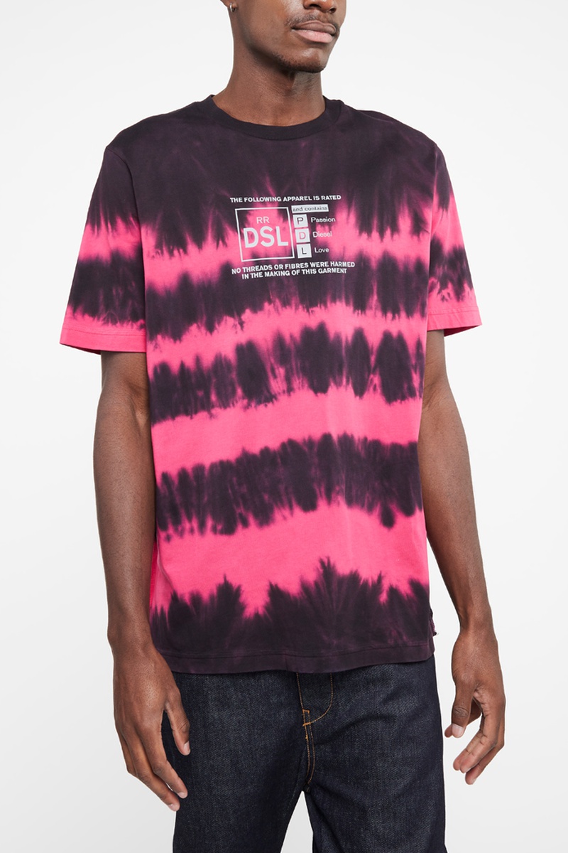 T-shirt tie and dye Jusa38 Violet