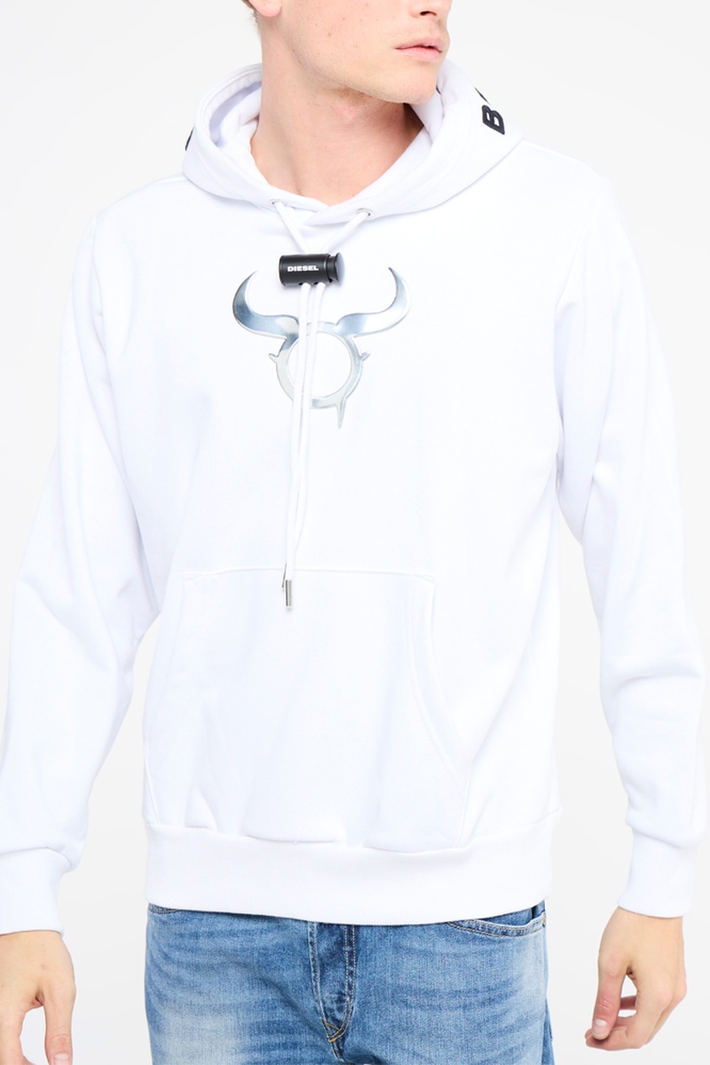 Sweat à capuche Ummeren1 Blanc