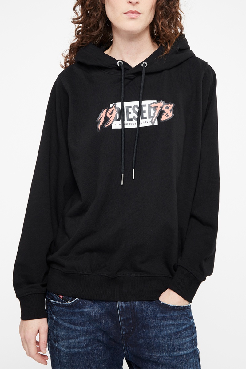 Sweat à capuche Ang Noir