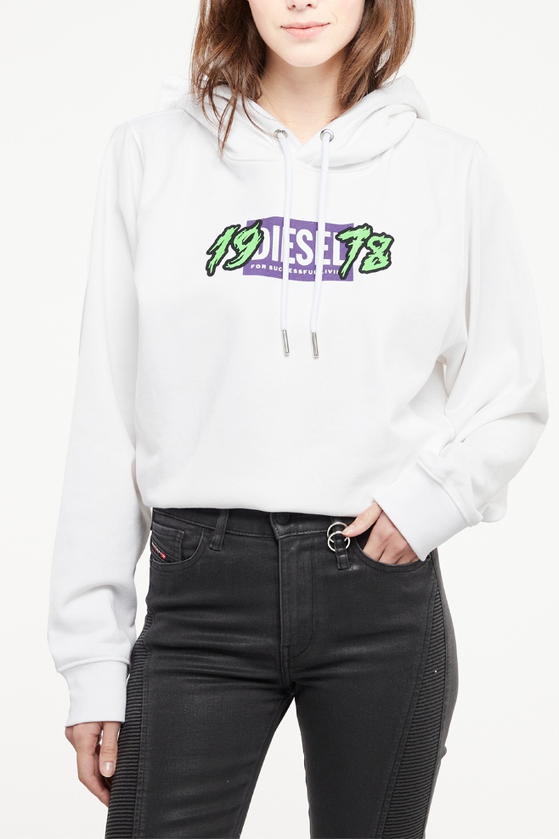 Sweat à capuche Ang Blanc