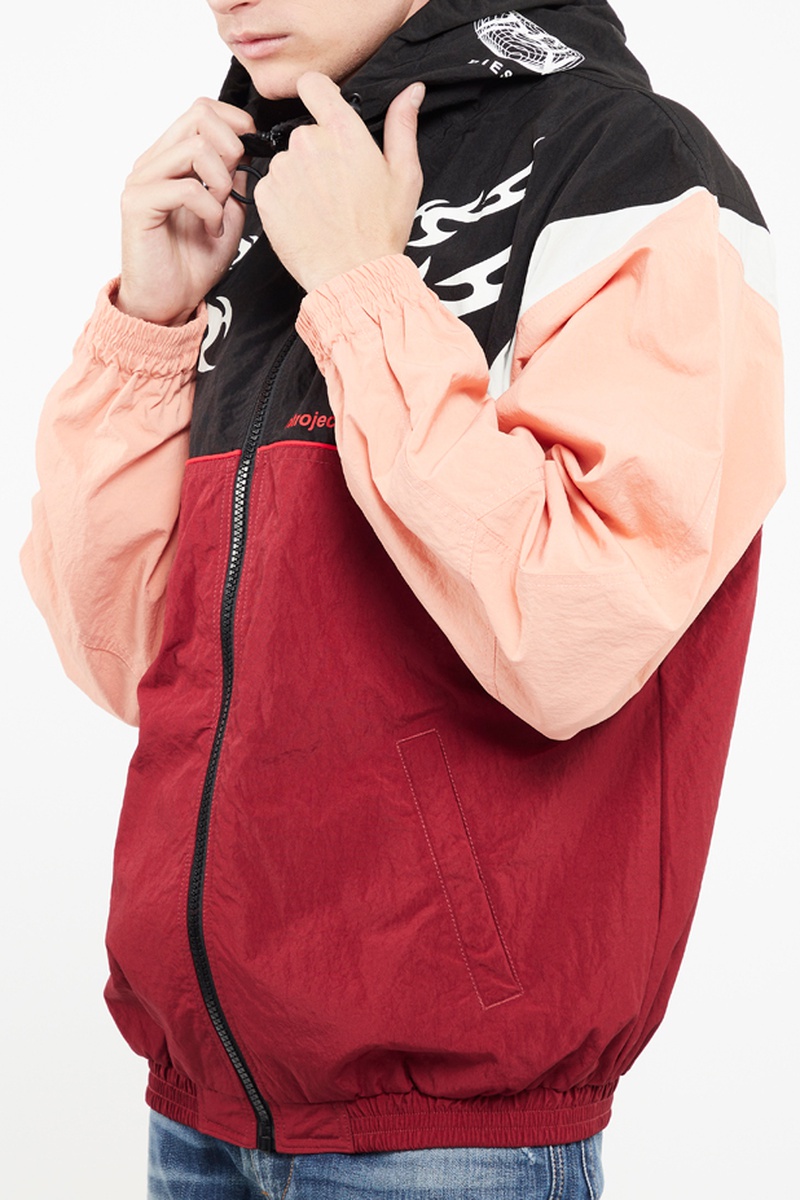 Veste à capuche Ethan Rouge et rose