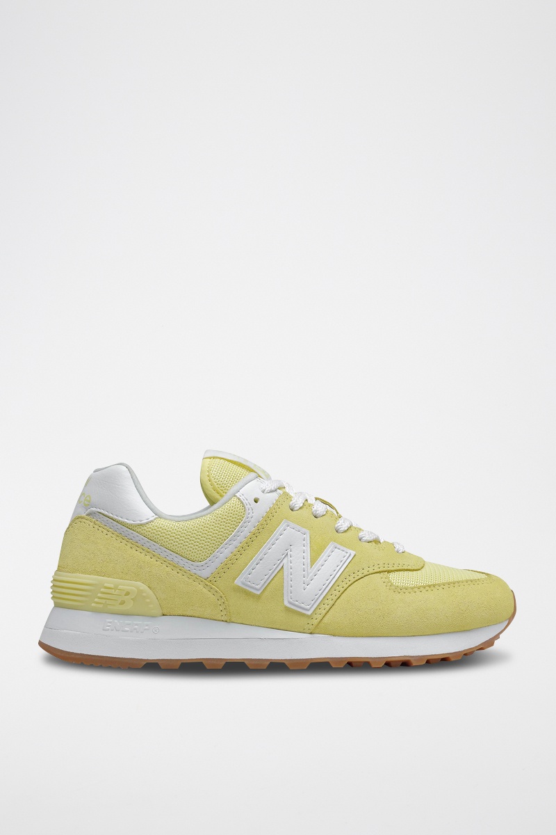 Sneakers en nubuck 574 - Jaune