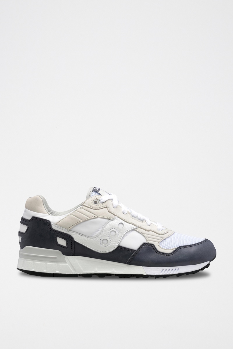 Baskets en nubuck Shadow 5000 Blanc et bleu