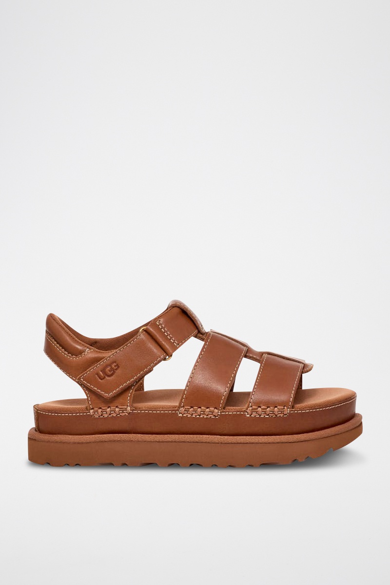 Sandales en cuir Goldenstar Strap - Marron