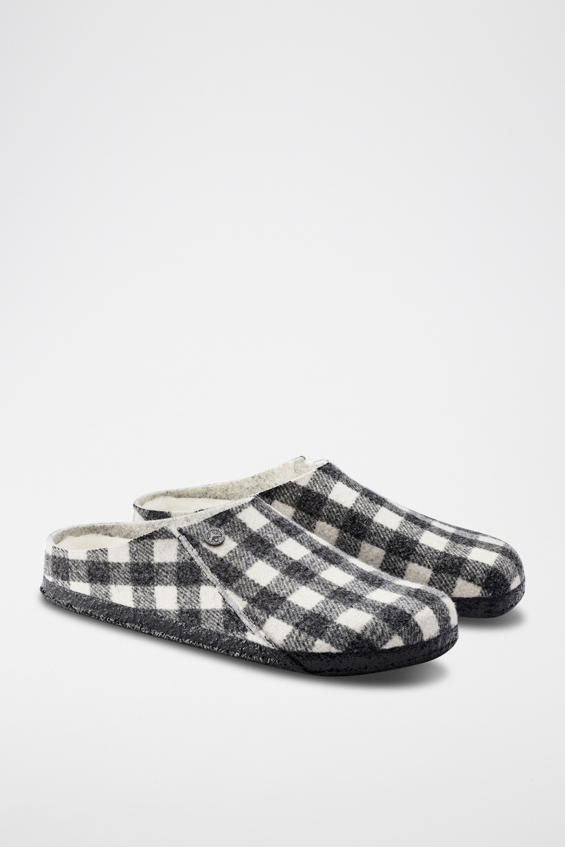 Sabots Zermatt Shearling Blanc et noir- Normal