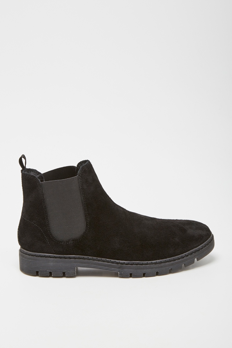 Bottines Chelsea en cuir Noir