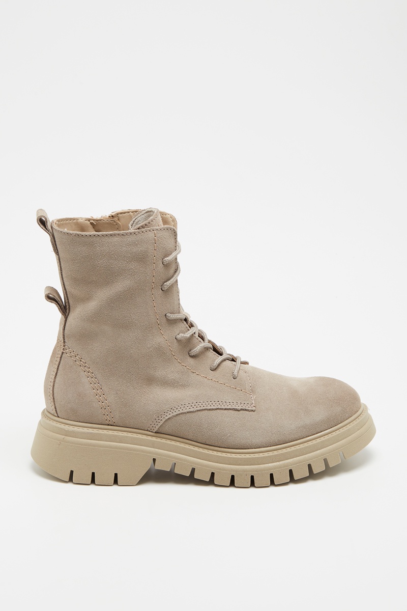 Bottines en nubuck Gris