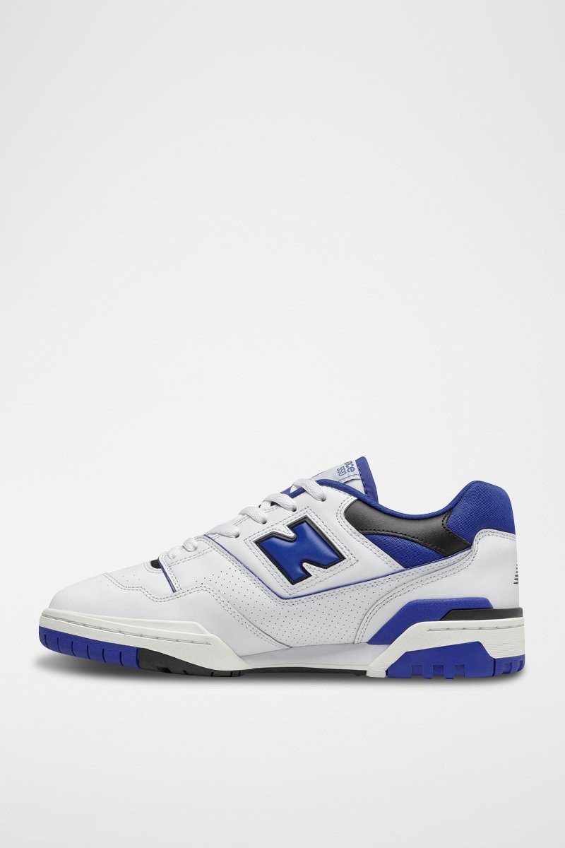 Sneakers en cuir 550 - Blanc et bleu