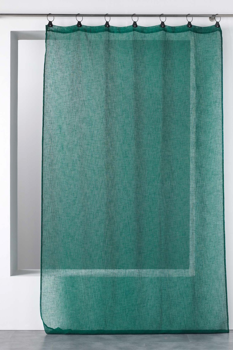 Voilage Linka - Vert émeraude - 140 x 240 cm