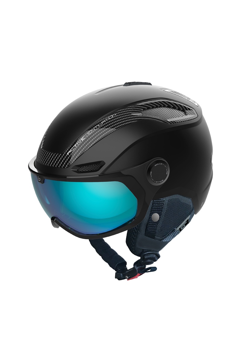 Casque de ski V-Line Carbon - Catégorie 1 à 3 - Noir - Taille S