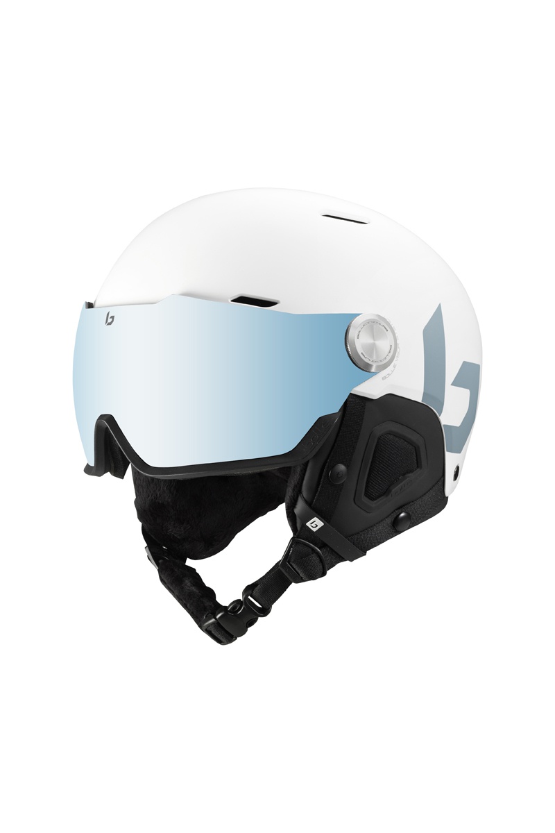 Casque de ski Edge Visor - Catégorie 1 à 2 - Blanc - Taille S