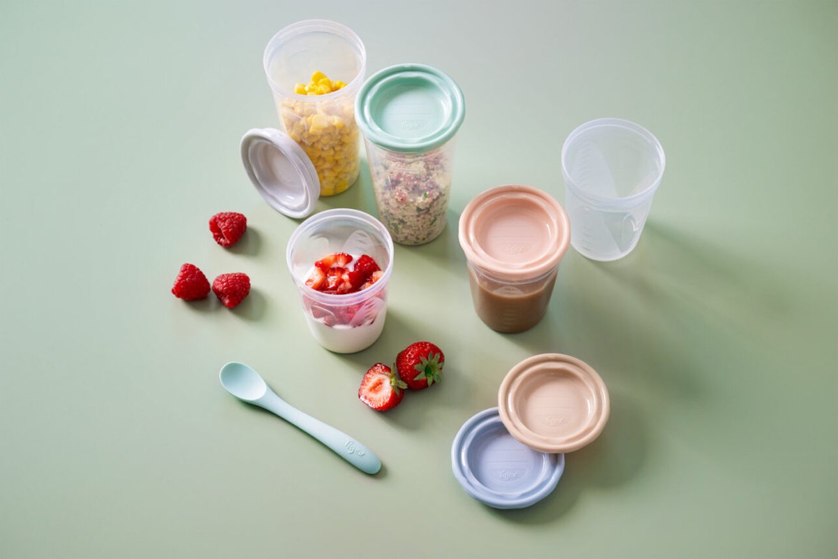 5 pots de conservation - 300 et 200 ml