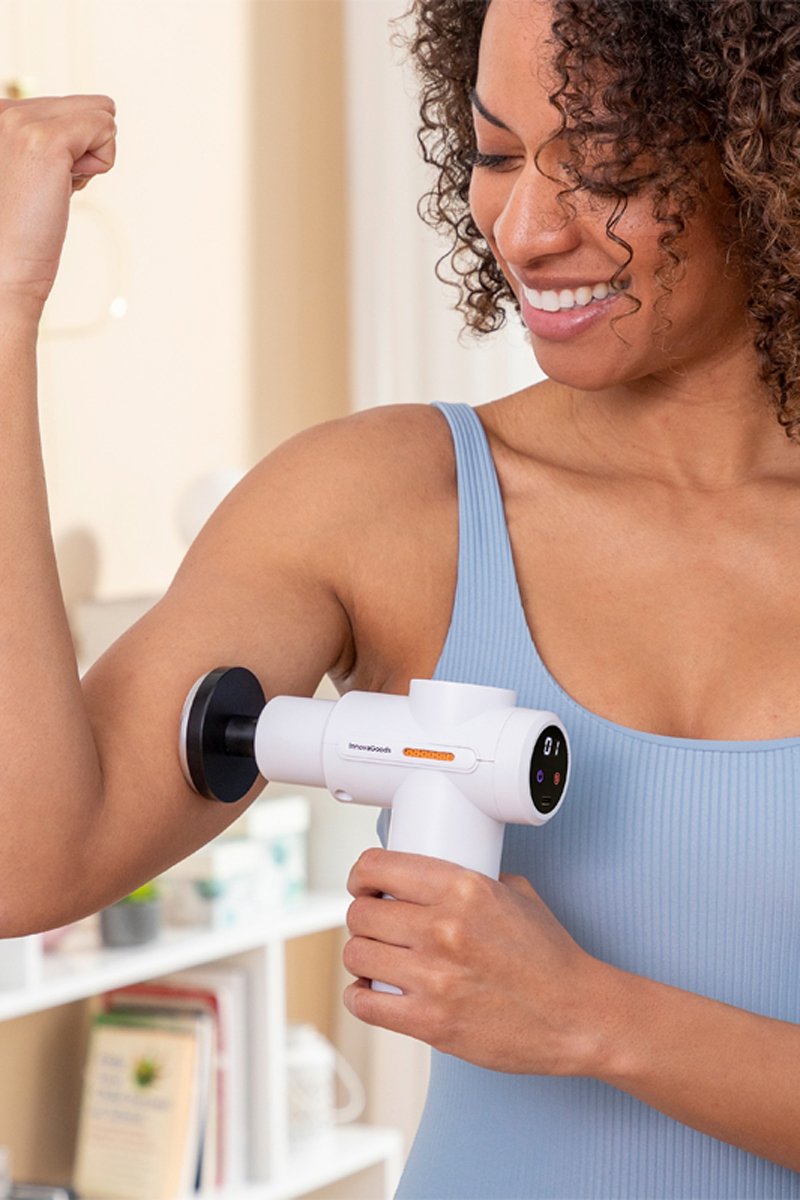 Innovagoods Blanco/Negro Pistola De Masaje Muscular