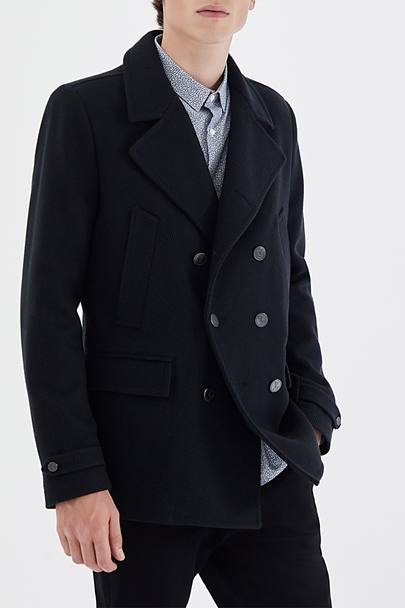 Caban en laine Bleu marine - IKKS Men