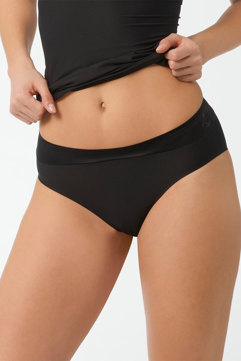 Shorty Smooth High Leg Brief Noir
