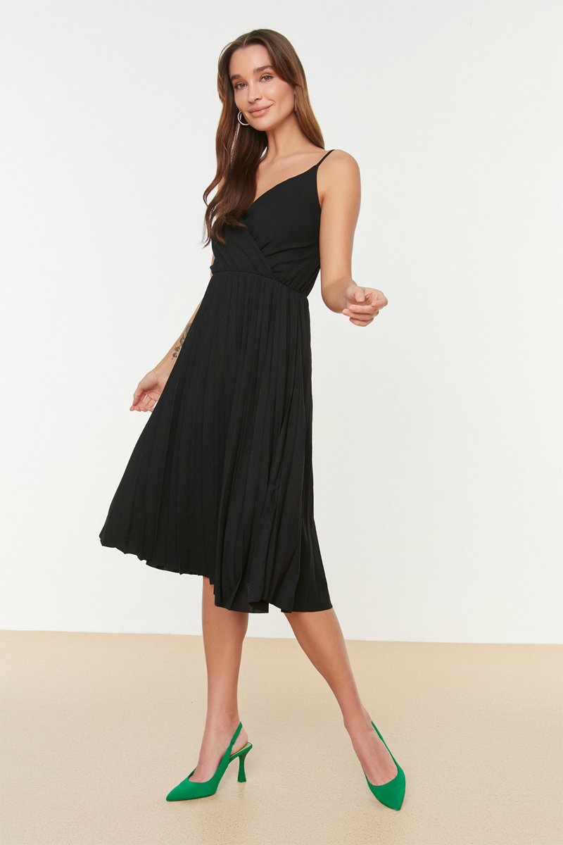 Robe volantée Noir