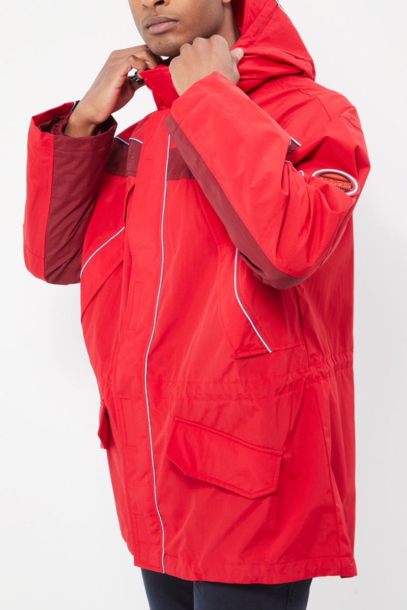 Parka à capuche Epoch Sum 2 Rouge