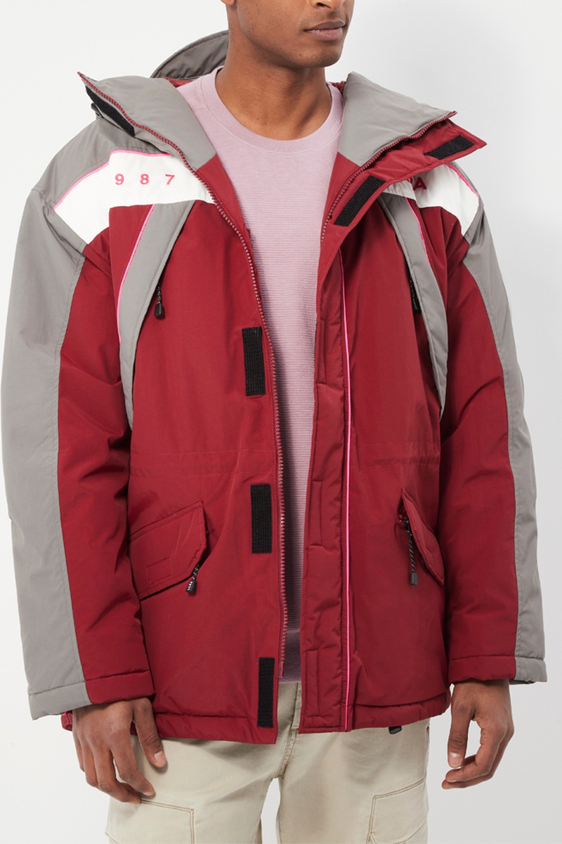 Parka à capuche Epoch 2 Bordeaux