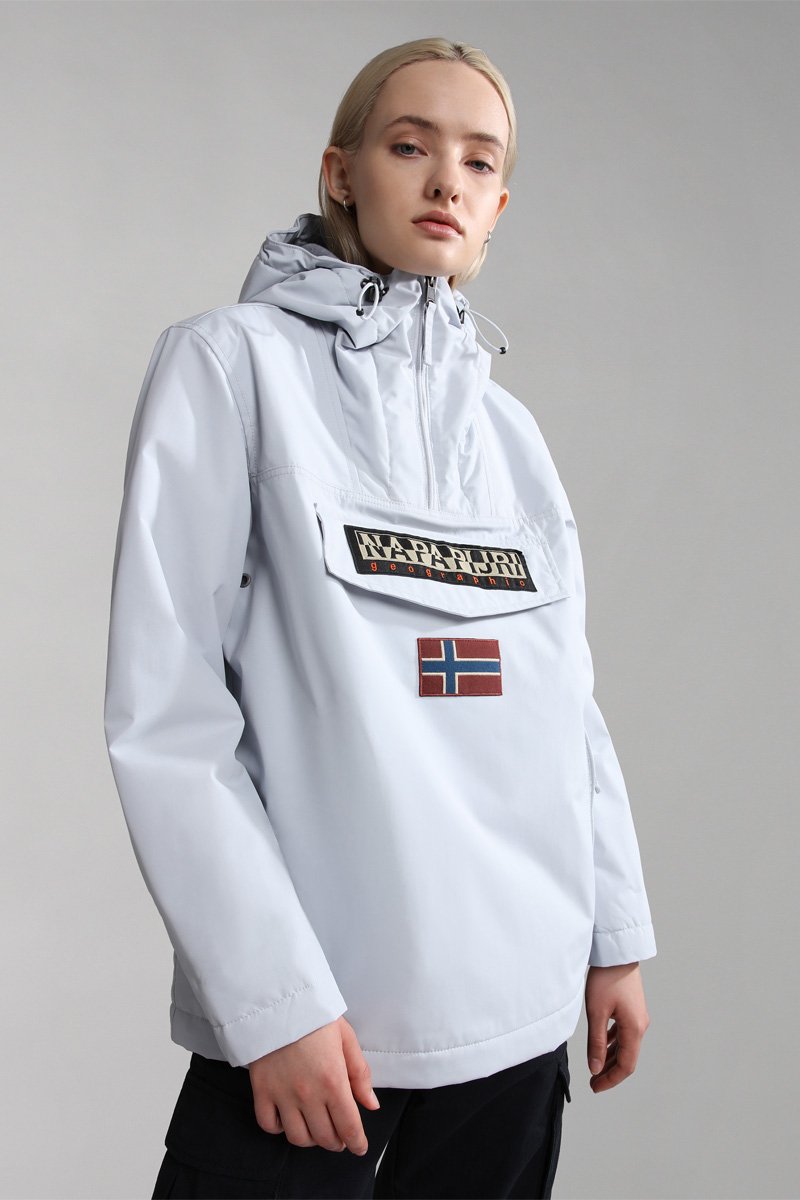 Coupe-vent à capuche Rainforestwint Gris clair