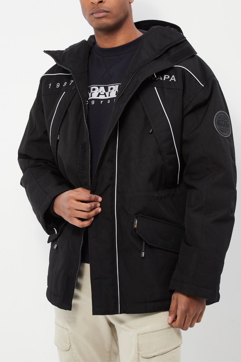 Coupe-vent à capuche Epoch 3.0 Noir