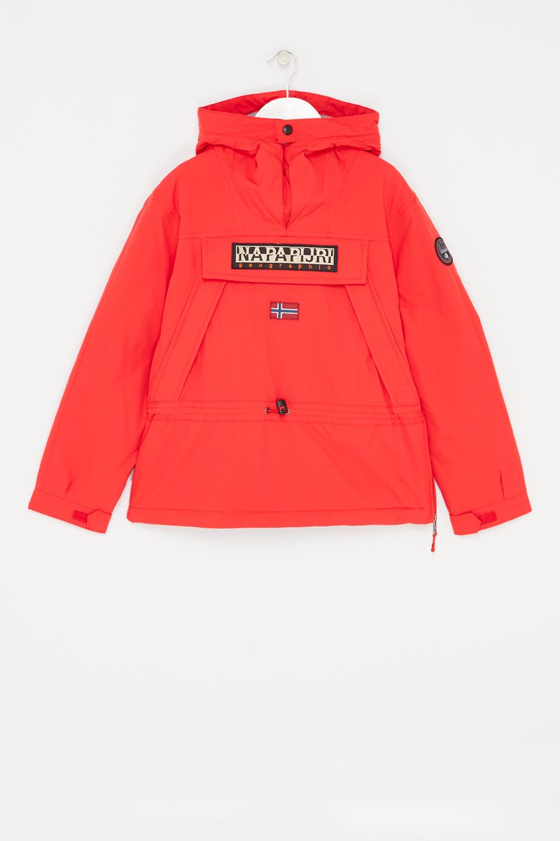 Coupe-vent à capuche Skidoo Rouge