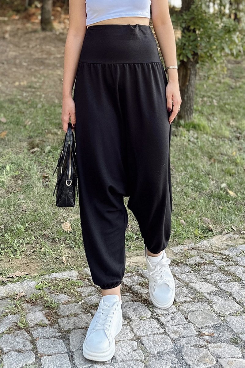 Sarouel taille haute Noir