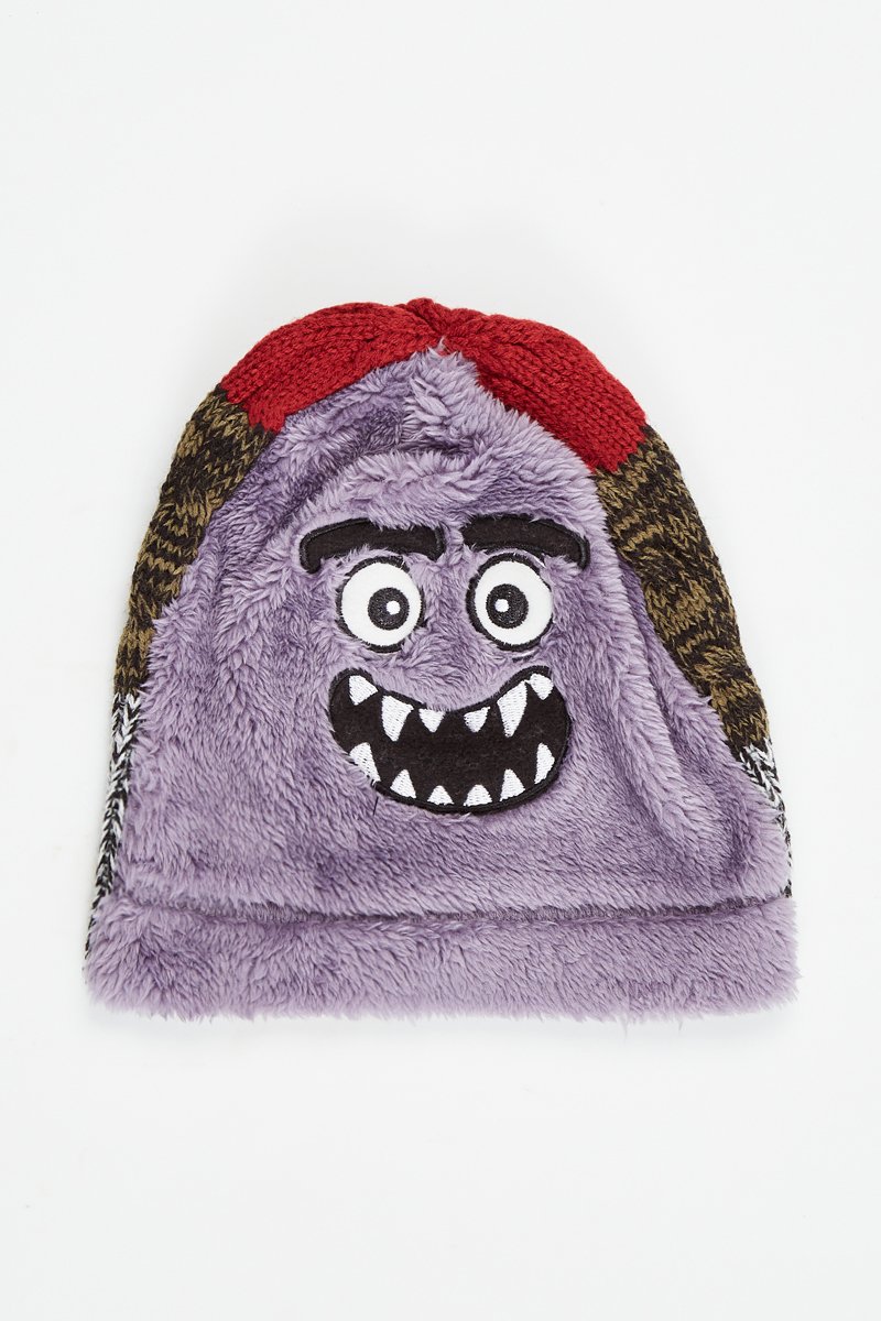 Bonnet bi-matière Violet