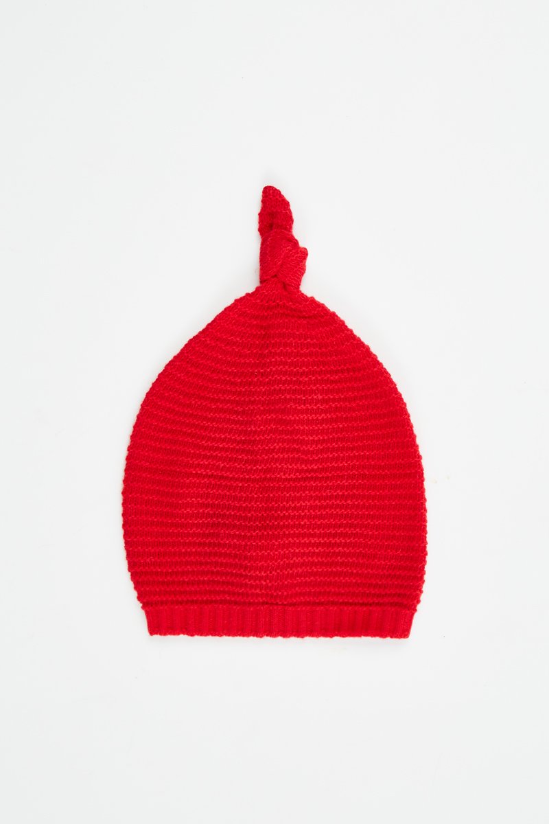 Bonnet en laine Rouge