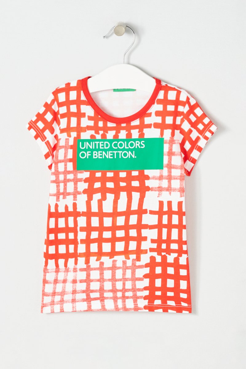 T-shirt Blanc et corail