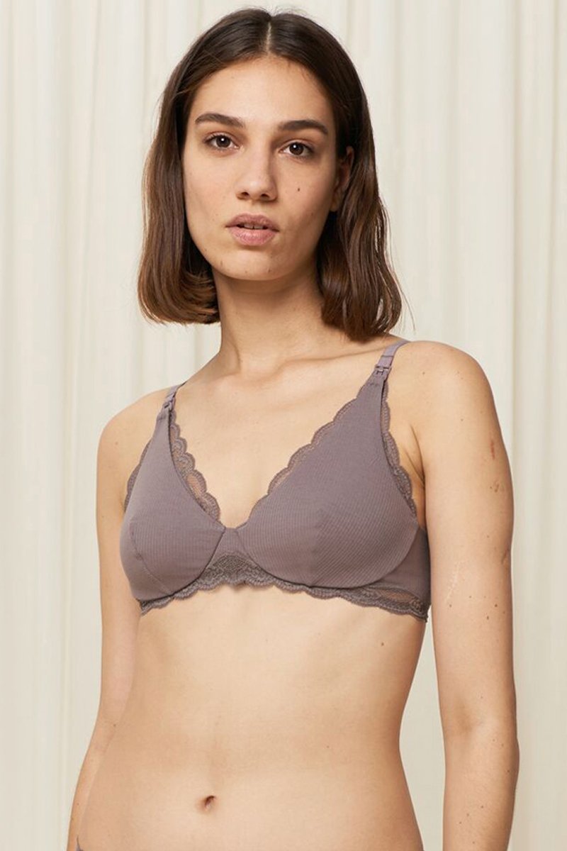 Soutien-gorge d’allaitement Natural Spotlight Gris foncé
