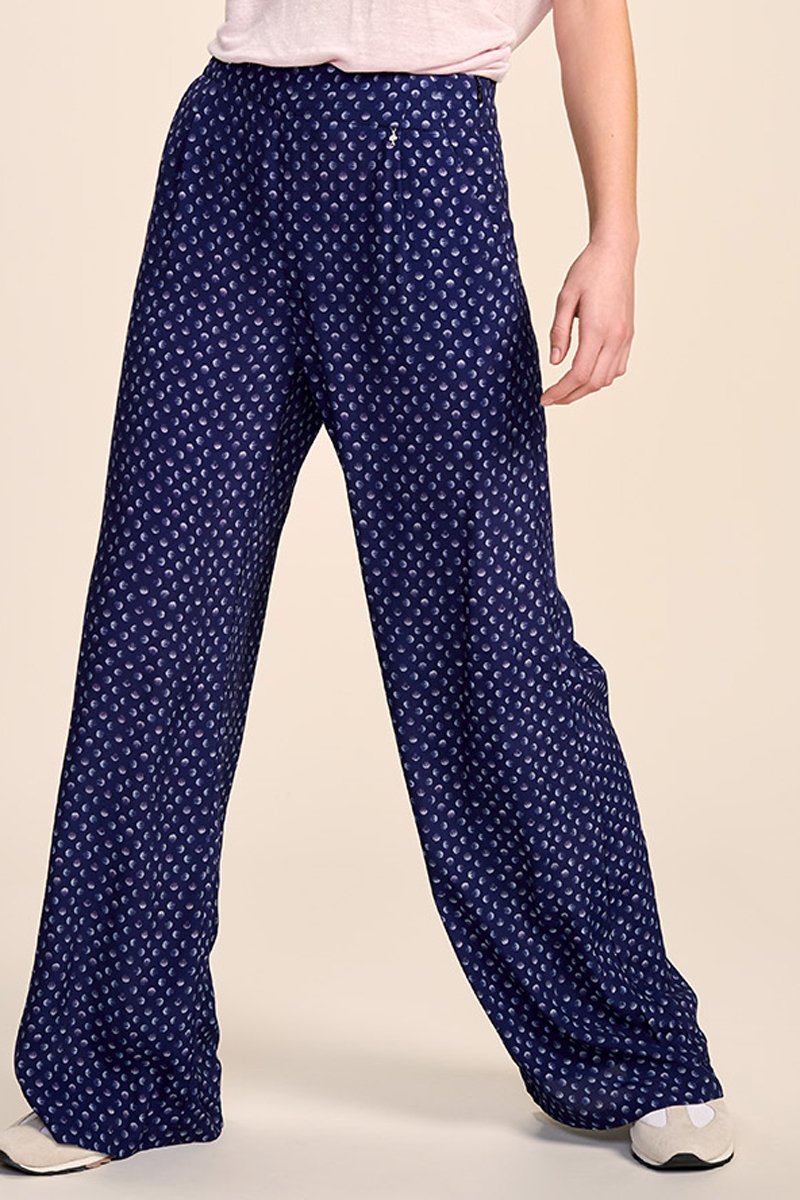 Pantalon wide legs Bleu - One Step