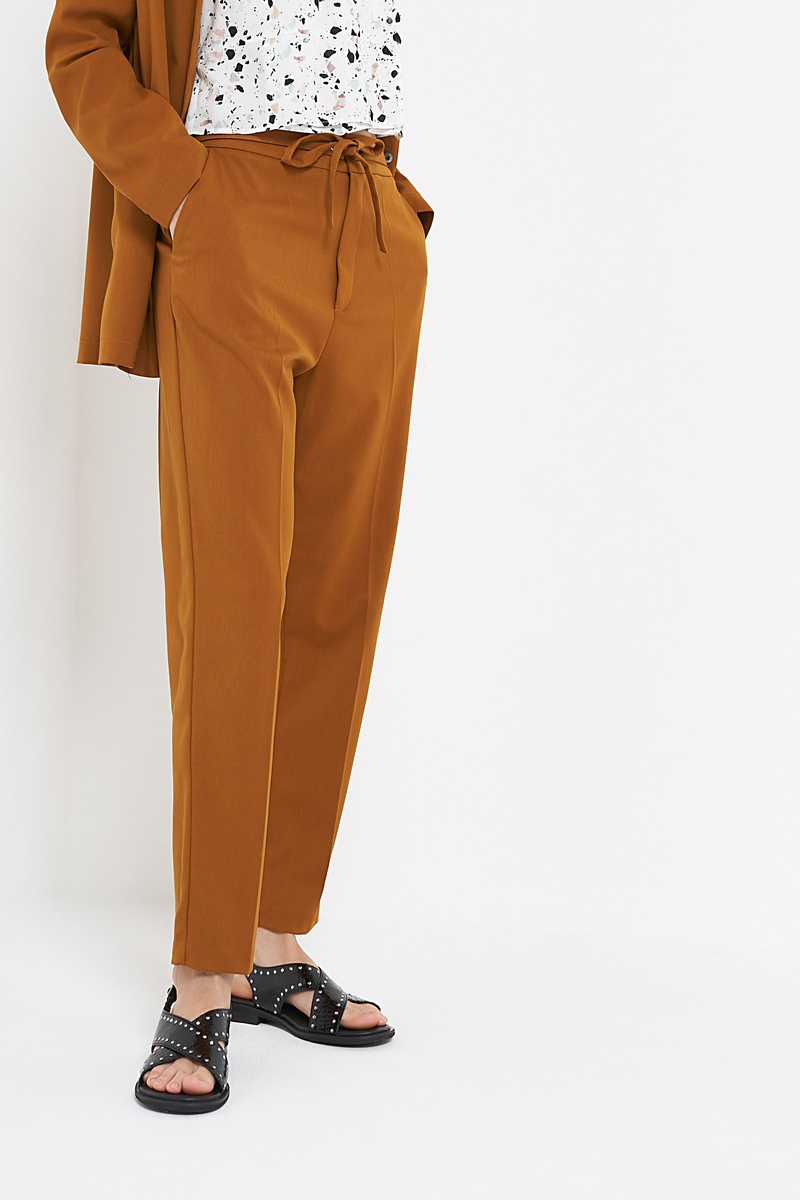 Pantalon carotte Marron - I.Code