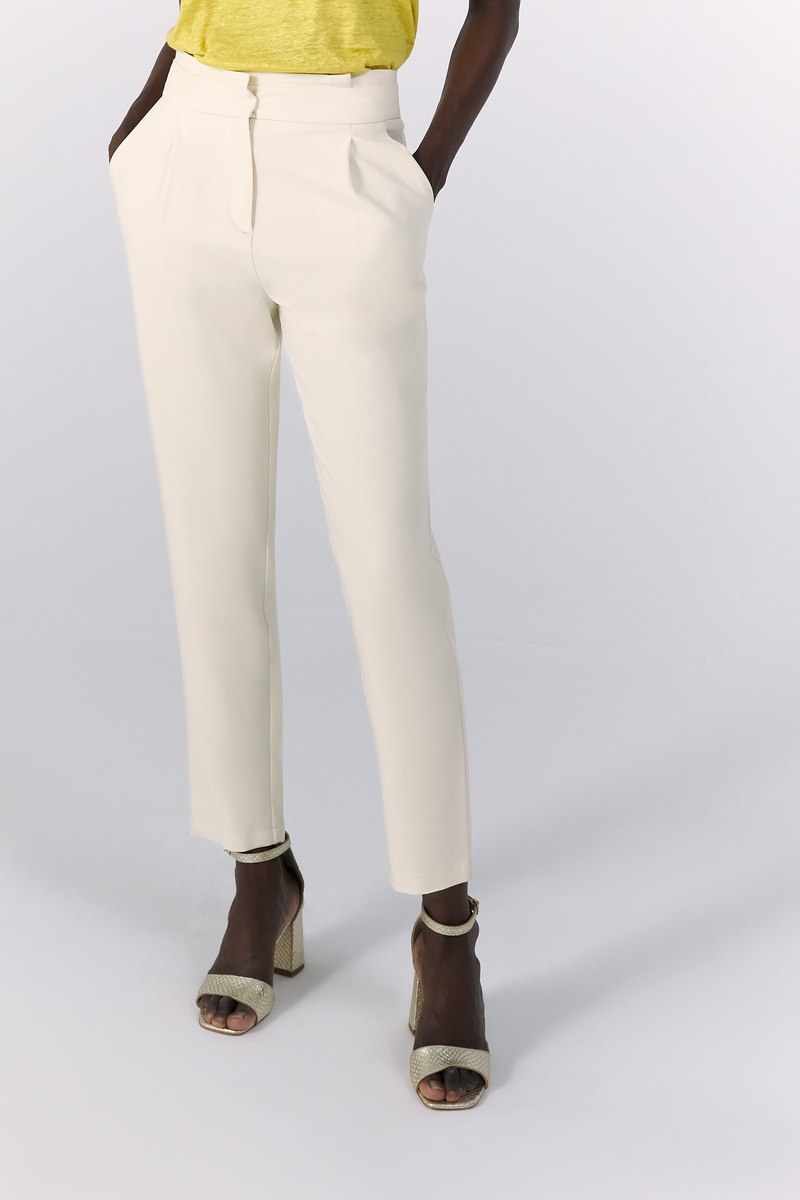 Pantalon taille haute Blanc - IKKS