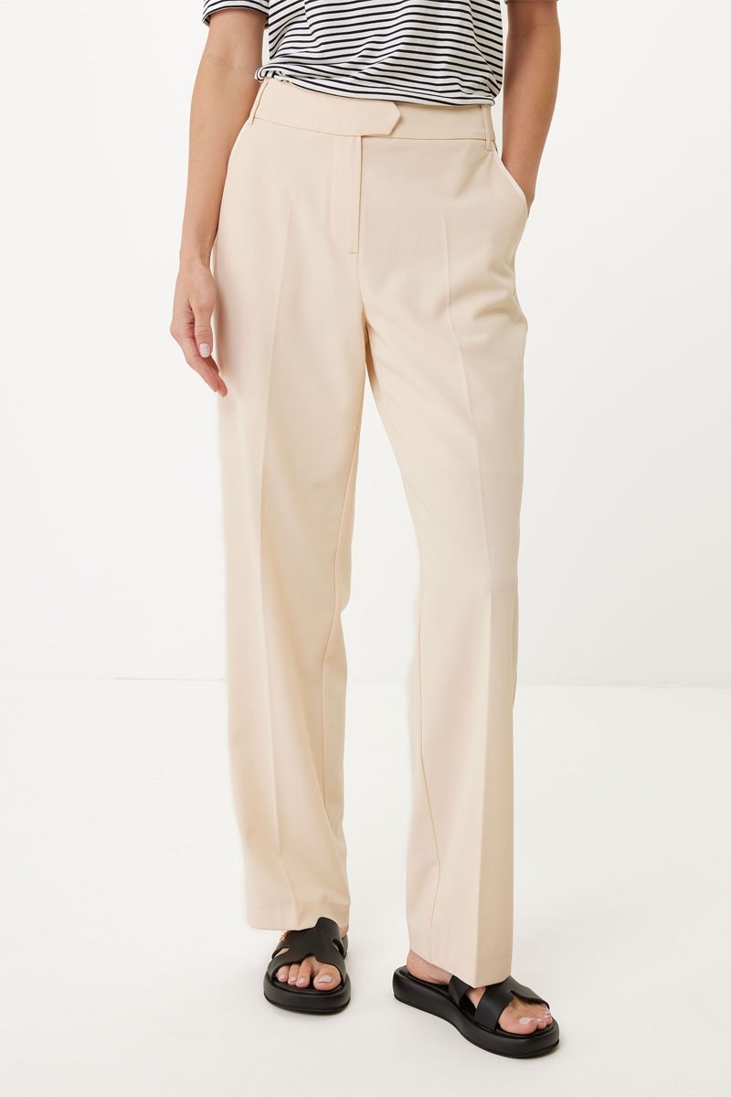 Pantalon wide legs Beige