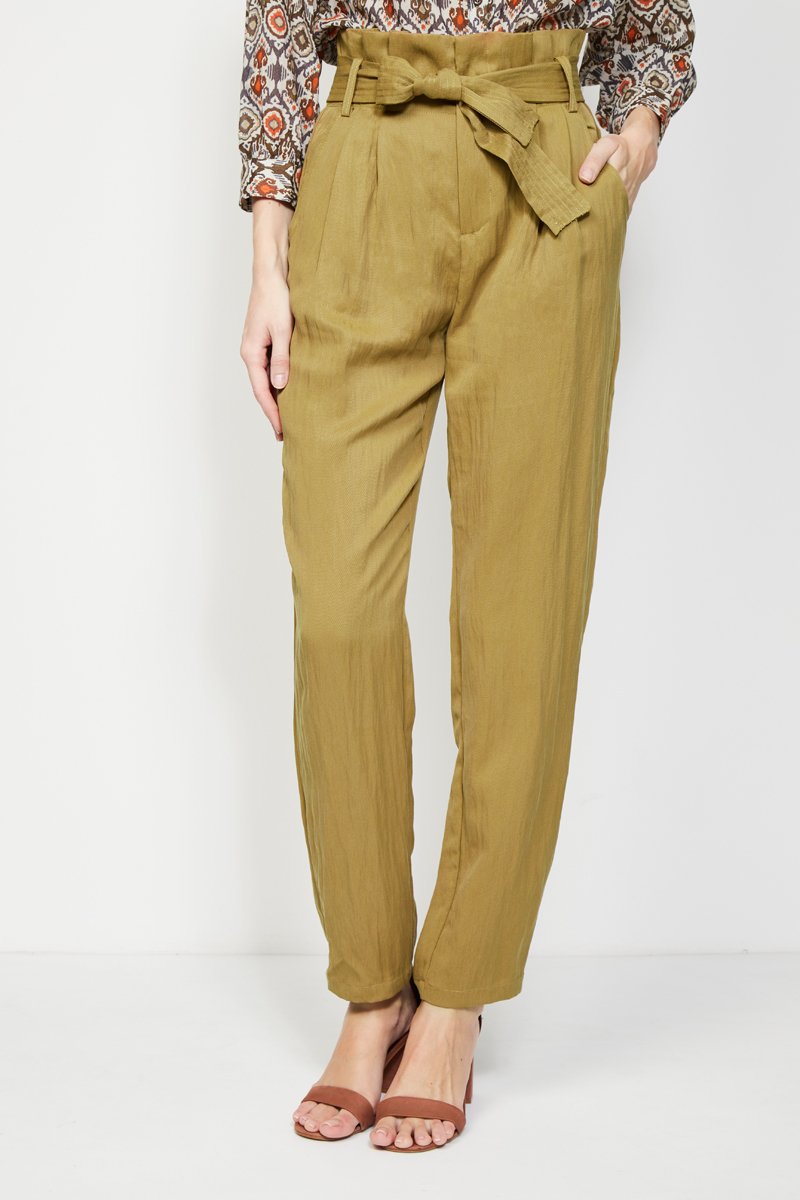 Pantalon droit Kaki