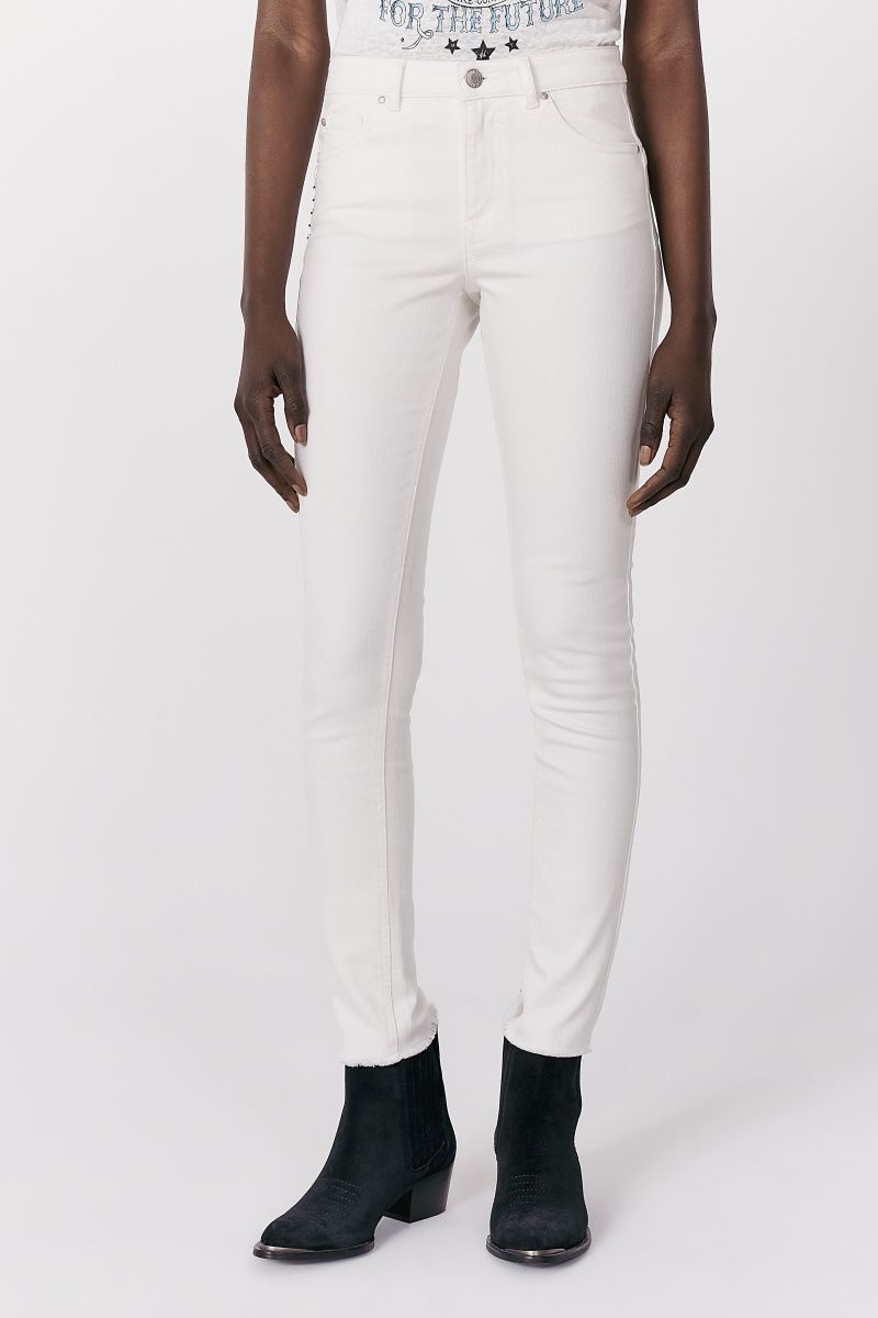 Jean slim 7/8 Blanc
