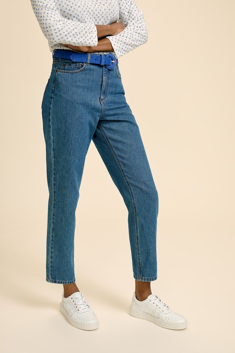 Jean mom Bleu - One Step